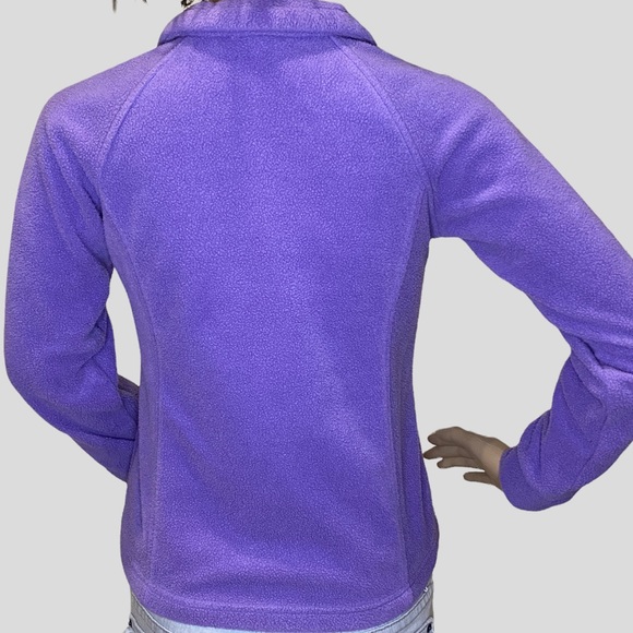 Girls' Columbia Benton Springs Purple Front Zip-up Fleece Jacket Size Medium VGC - Picture 5 of 6